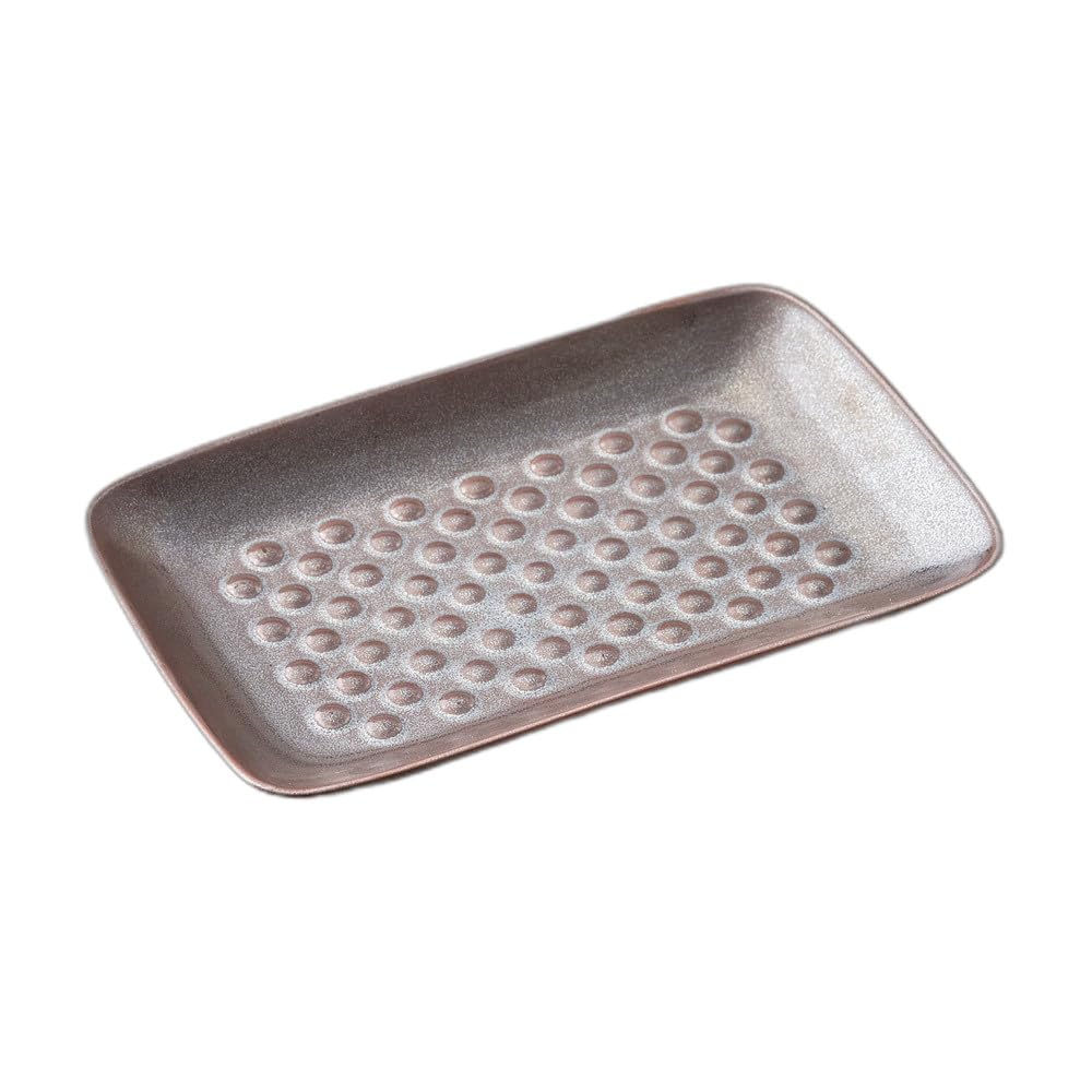 

Iron sand embossed rectangular plate Long plate [17×10.8×2.5cm]