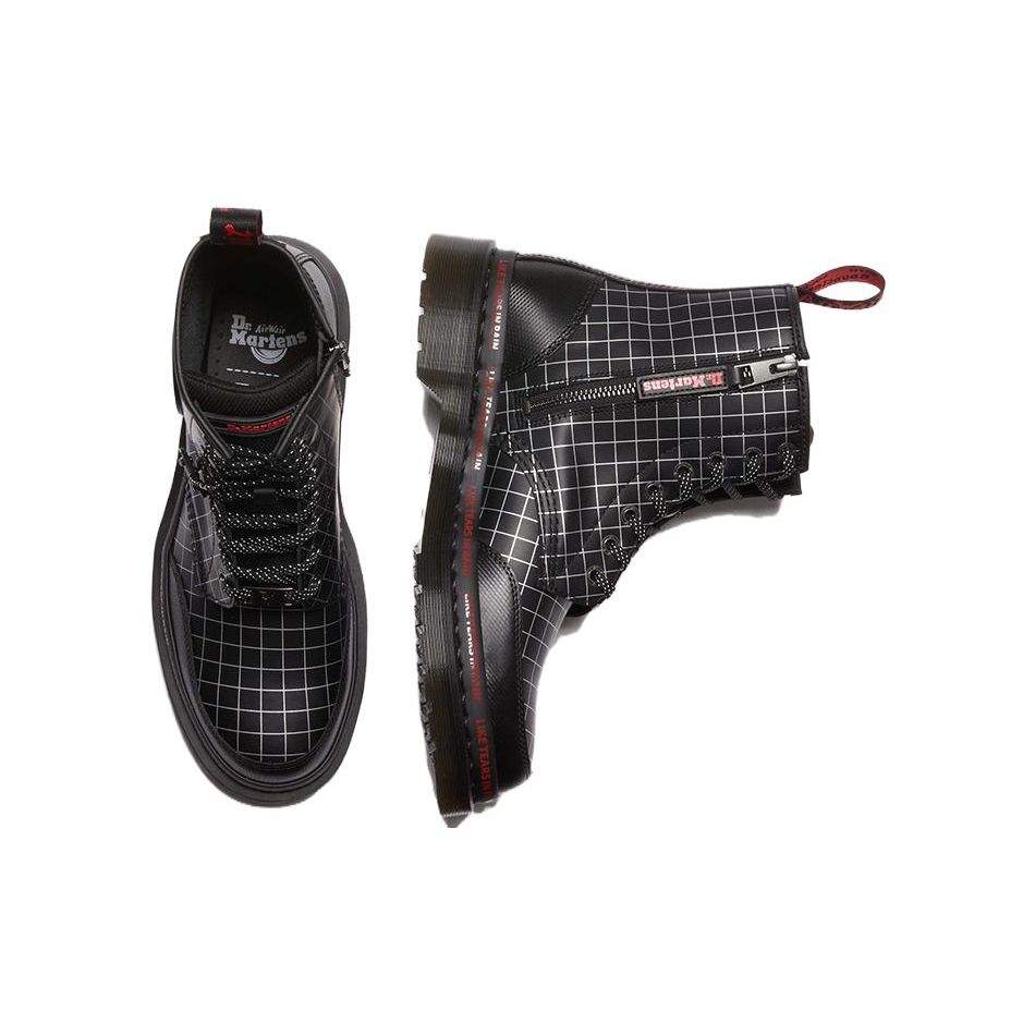 Dr. Martens Warner Bros. X  1460 WB100 Leather Round Toe Lace-Up Short Boots Men boots Black 31748001