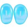 Ear Shield for Hairdresser, 2 Pcs Blue Ear Cover Shield Smudge-Proof Plastic Protector Protects Earmuffs from Dyeing, for Hairdressers and Hair Color