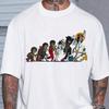 Michael Jackson Cartoon Graphic 100%Cotton Unisex Shirt 2026 Y2k Men's Streetwear Commemorat