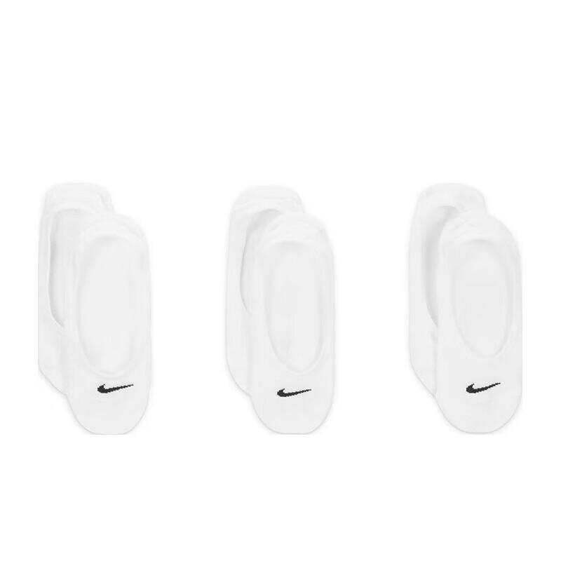 Nike Unisex Breathable No-Show Sports Socks (3 Pairs) S