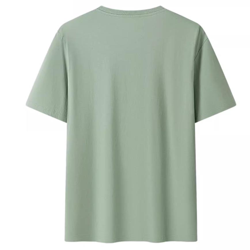 Timberland Tricou Casual de Exterior Respirabil cu Logo Mare, Gât Rotund, Mânecă Scurtă, Bărbați, Topuri Verde-Deschis A6281-EC6