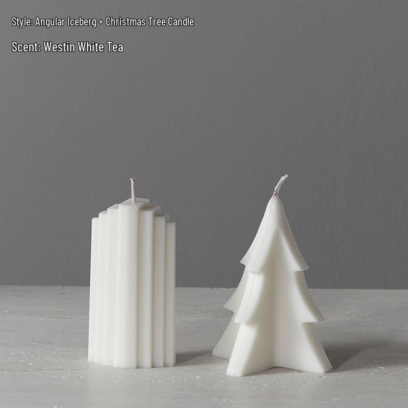 Smokeless White Retro Scented Candle for Weddings & Home Decor