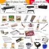 Portable Folding Charcoal Barbecue Grill with Skewers for Outdoor Cooking