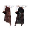 Women Skirt Elastic High Waist Solid Color Shiny Sequin Decoration Slimming Leg Shape Maxi Skirt Party Date Skirt Daily Wear