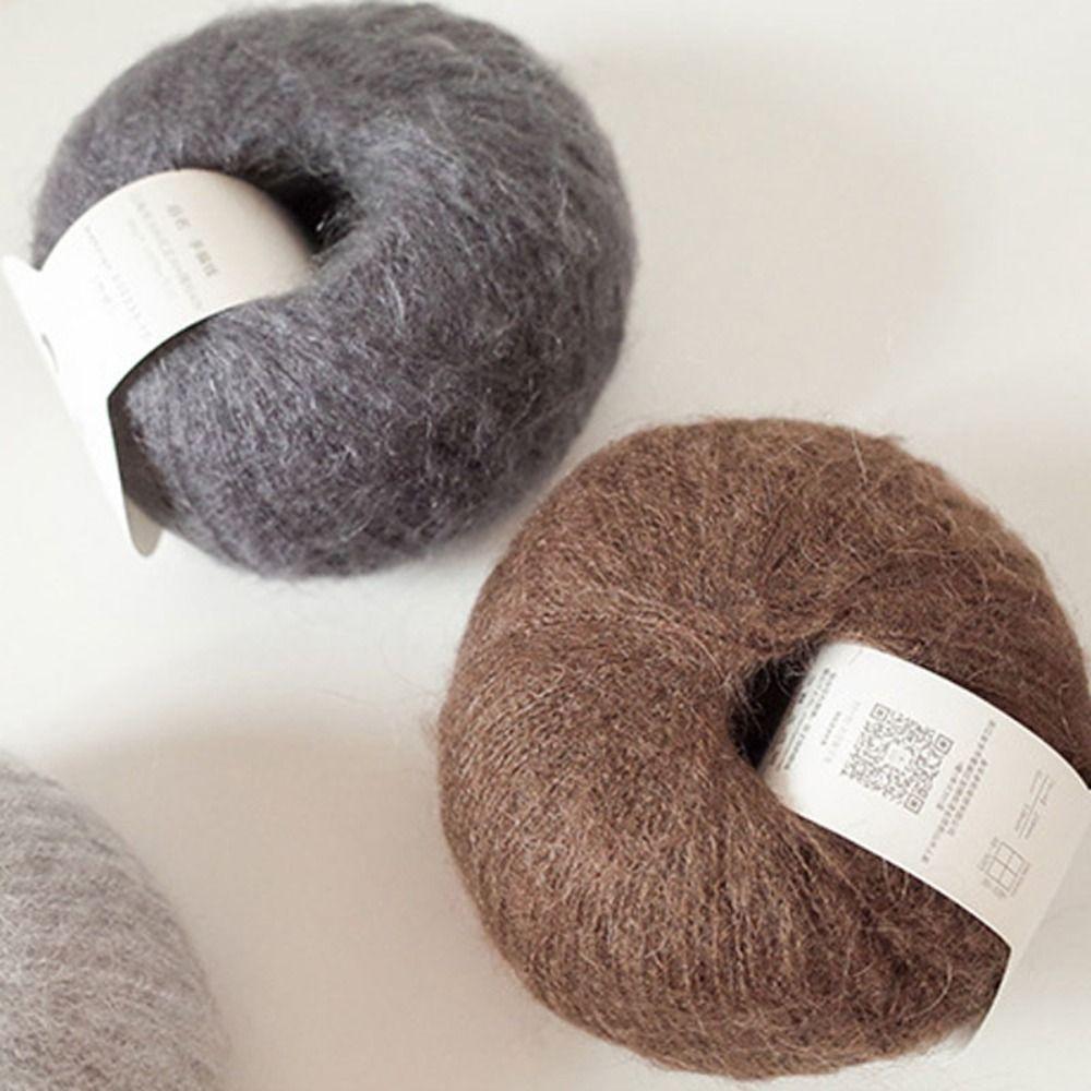 Skin-friendy Crochet Yarn Handmade Knitted Yarn Sweater Mohair Yarn Sewing