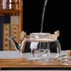 Transparent Glass Tea Pot 1000ml Flower Tea Kettle Fluent Japanese Style Teapot  Home Use