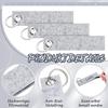 Personlig Färgglad Filt Nyckelring Kreativ DIY Inspiration Nyckelringar Tillbehör Mångsidig Filt Förnödenhet Nyckelring Berlock