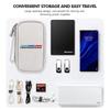 Universal Car Travel Portable Data Cable Storage Bag Accessories For BMW Performance M2 M3 M4 X1 X3 X4 X5 E87 X7 E91 G20
