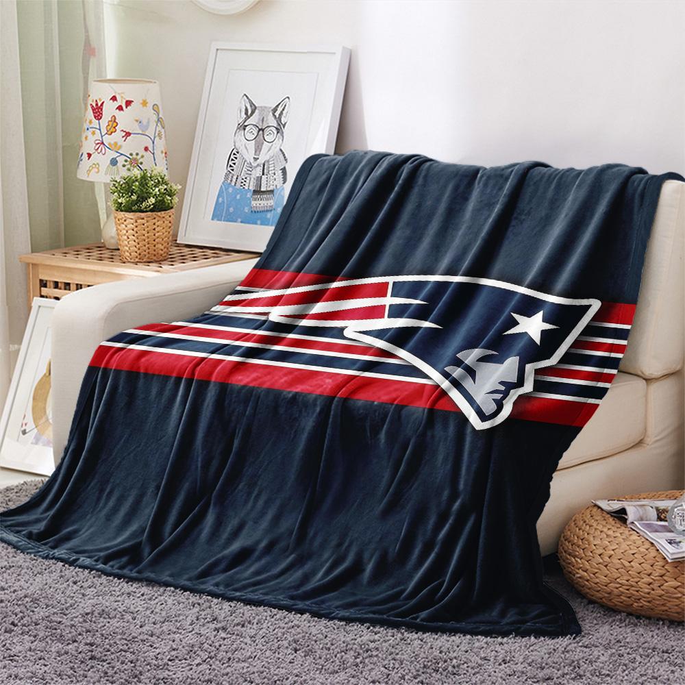 New England Patriots Flannel Blanket, High Quality Comfortable for All Seasons, Home Decor, Warmth and Comfort