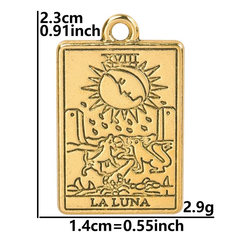 12Pcslot Metal Tarot Charm Mix Accessories Sun Moon Star Pendant Charms For Jewelry Making Supplies Wholesale Items Diy Earring