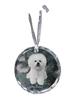 Bichon Frise, Bichon Tenerife - Crystal Bauble with a Photo, Dog Photo In Crystal, Personalized Christmas Tree Ornament by Brand
