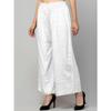 Designer Bollywood Relaxed White Trouser Indian Women Casual Wear Palazzo Dress