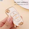 Golden TPU Car Flip Key Case Cover For Hyundai I20 I30 Ix20 Ix35 Elantra Accent For KIA Sportage Rio 3 Soul Optima Ceed K5 K2