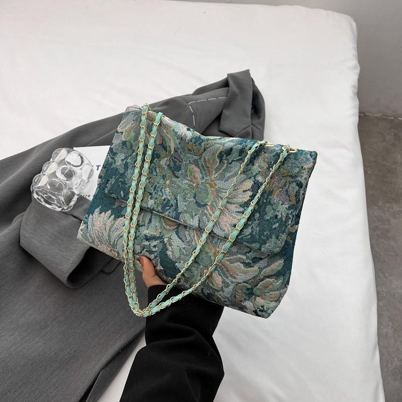 

Stylish Street Fashion Shoulder Bag For Women 2023 Summer Collection Blue Green синий