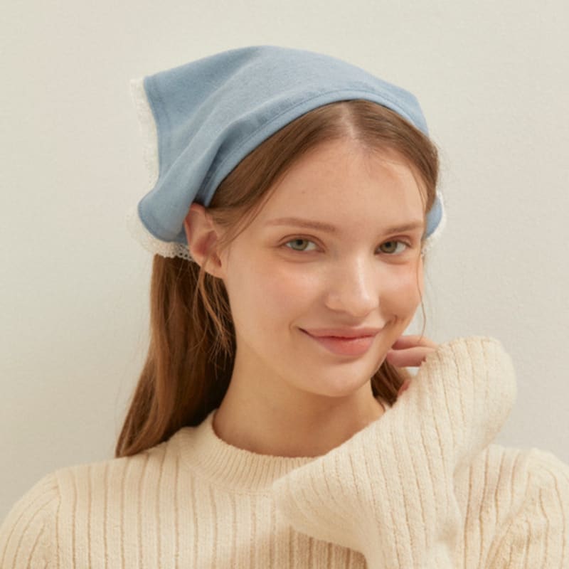 Favorite Noun Hepburn Scarf_Blue