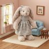 Ultra-Soft Rabbit Plush Toy With Dress Rabbit Doll Rural Style Bunny Plush  Kids Girls