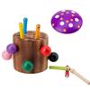 Mushroom Magnetic Bug Catching Game: Educational Wooden Toy for Early Learning