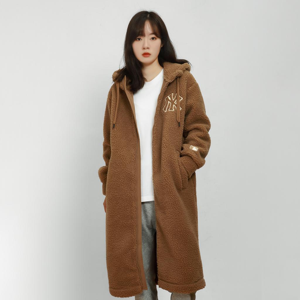 New MLB New York Yankees Velvet Jackets Unisex Dark Beige 3AJPF2816-50BGD