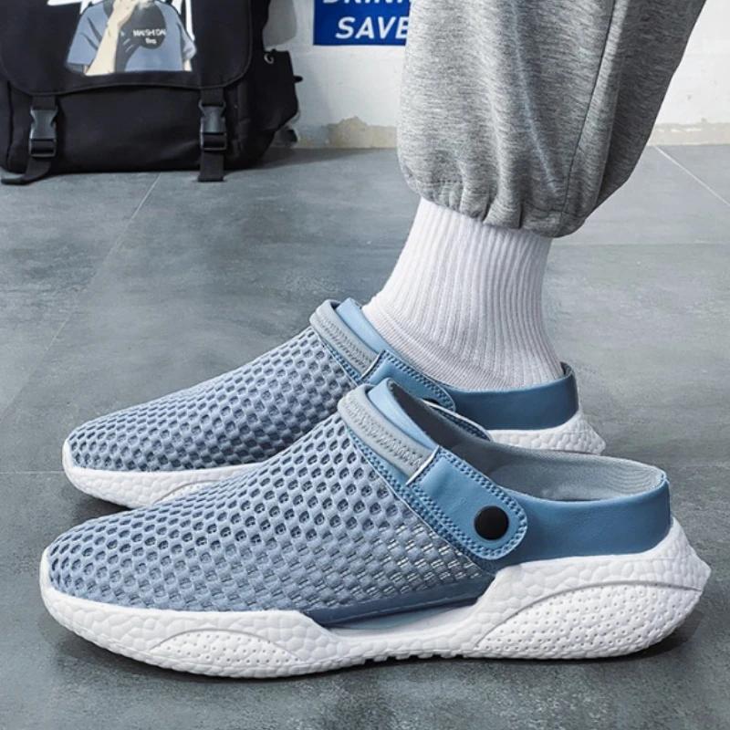 Fashion Slippers for Men Platform Hole Outdoor Sandals Man Summer Sale Adult Designer Luxury Eva Elegant Pvc Cheap Liquidation Fun Shoes