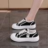 Popular canvas shoes women's spring summer autumn new Internet celebrity board shoes Korean version versatile 2025 new white shoes 133