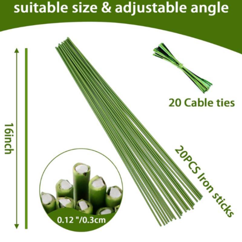 Garden Plant Support Stakes With Adjustable Water Flow For Home Gardening Enthusiasts