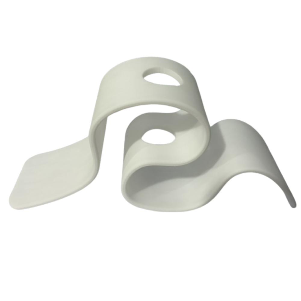 

INS 3D Printing Vase Elegant Plant Container Wave Shape Flower Holder Restaurant Centerpiece белый