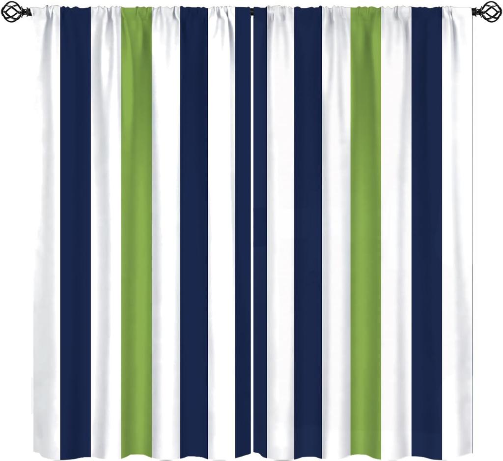 Stripe Curtains Red Ribbon Bow Stripes White Pink Background Window Treatments Insulated Drapes Panels Thermal Made Of Polyester