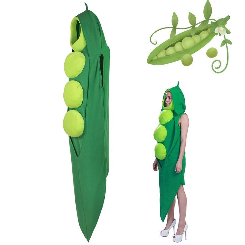 Falei Festival Vegetable Cos Stage Costume For Halloween Party Cosplay Food Pea Roleplay Outfit
