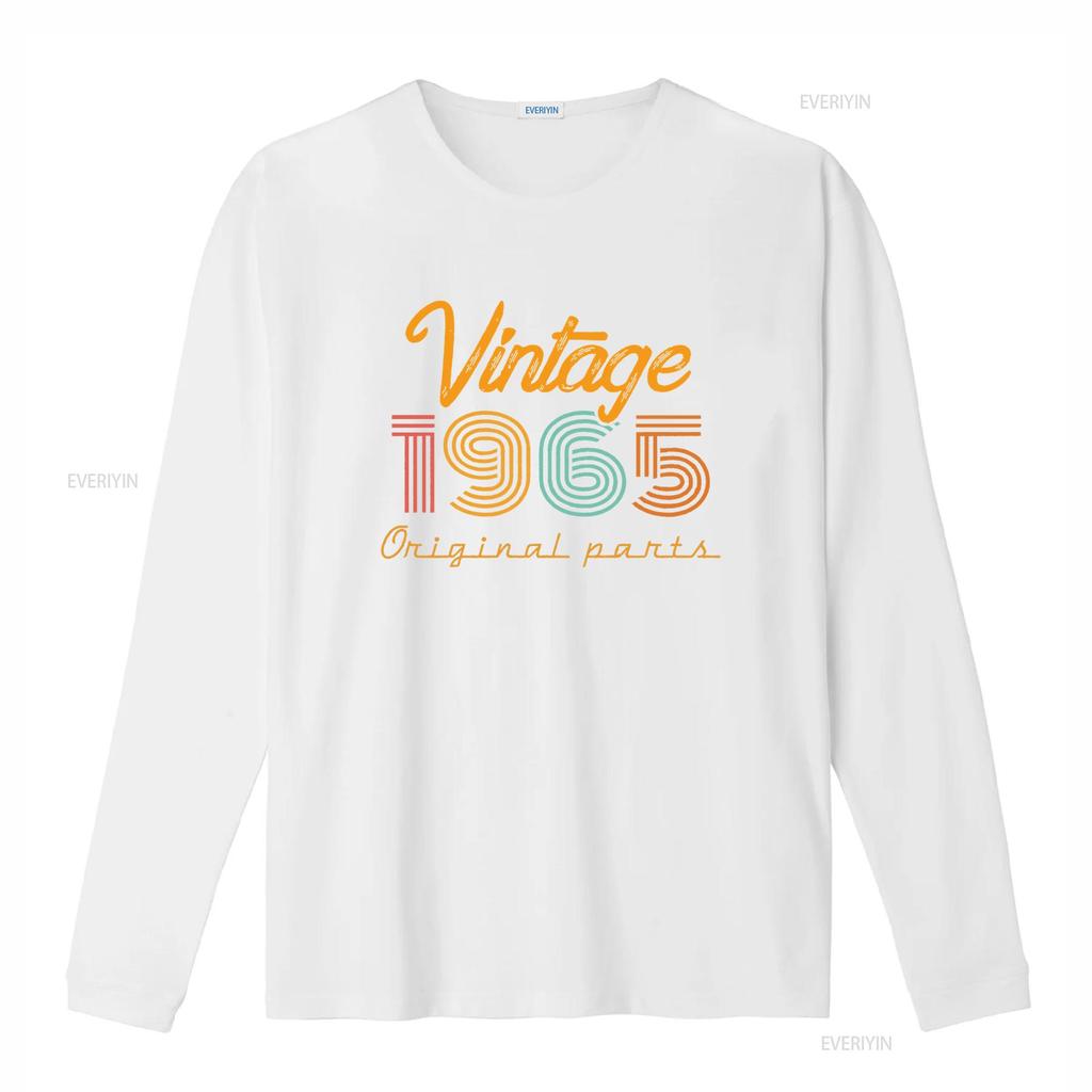58th Birthday T Shirt Vintage 1965 for Retro vintage Washed Unisex fashion Versatile streetwear Soft Comfortable Stretched