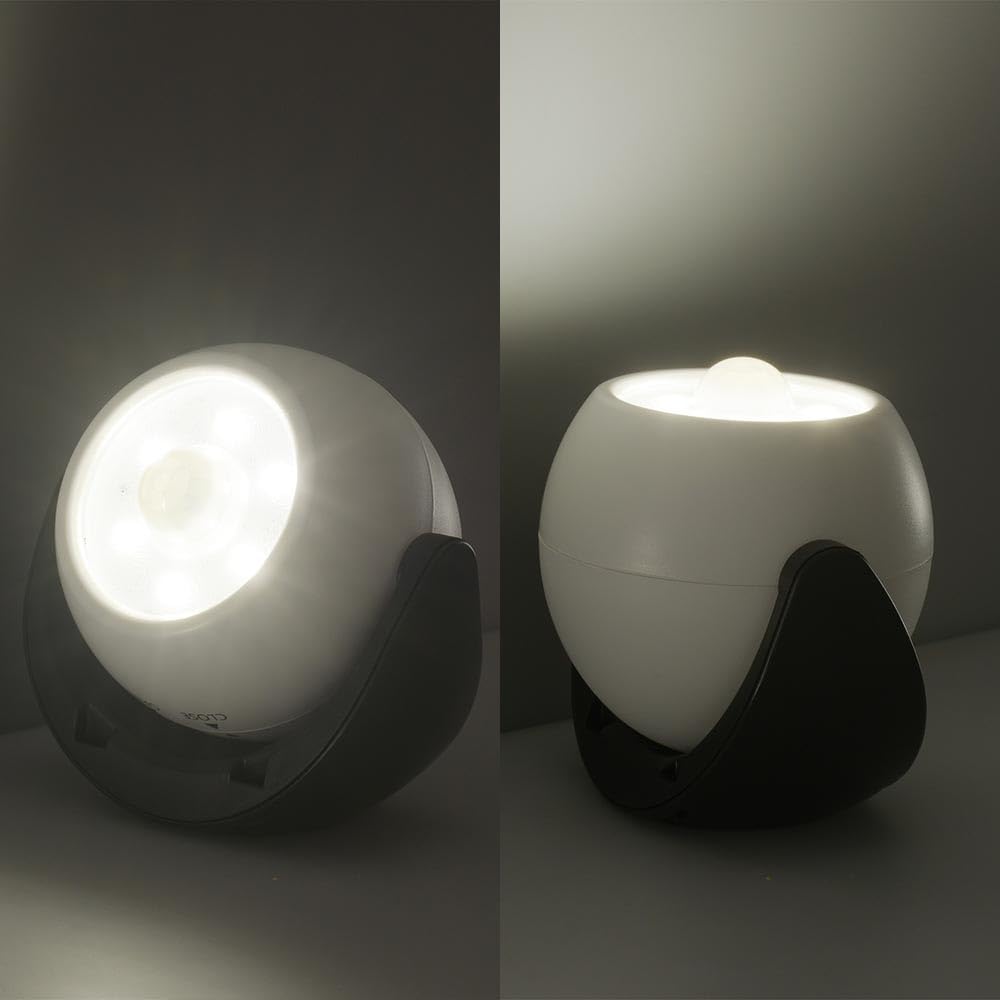 OHM Electric LED Sensor Light, MotionLight Sensor, Dry Type, OutdoorIndoor Use, IPX5, 100 Lumens, TripodMagnetic Mount, Security Light,
