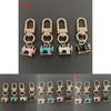 Modern Sewing Machine Glass Keychain With Alloy Pendant For Gift Giving And Daily Use