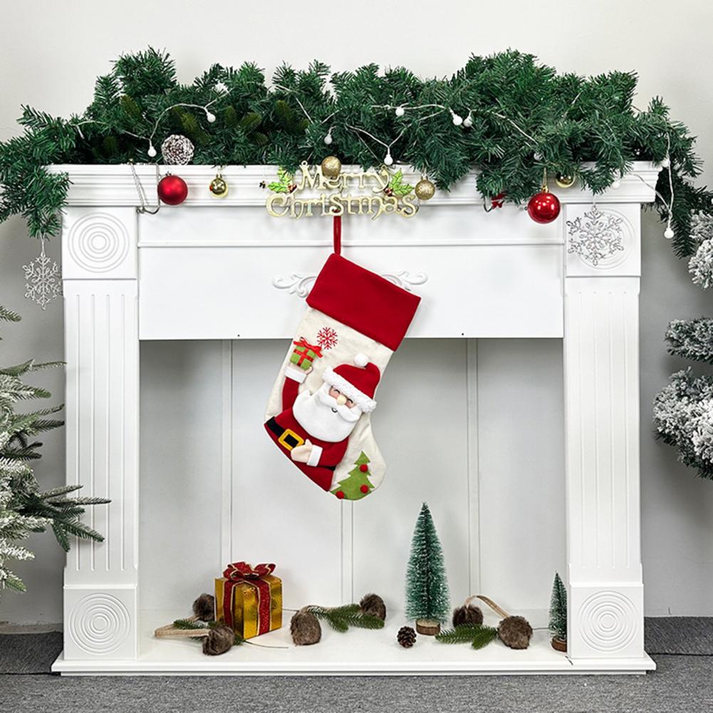 Thoughtful Christmas Gift Festive 3d Pattern Christmas Stockings for Fireplace Tree Decor Holiday Party Decoration for Family