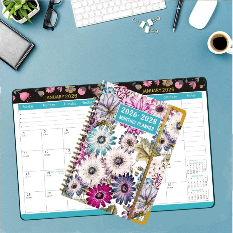 Three Year Planner English Inner Page Daily Schedule Agenda Notebook