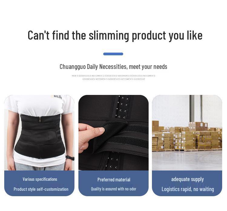 Women's Neoprene Waist Trainer - Zipper Tummy Control Body Shaper for Sports and Beauty