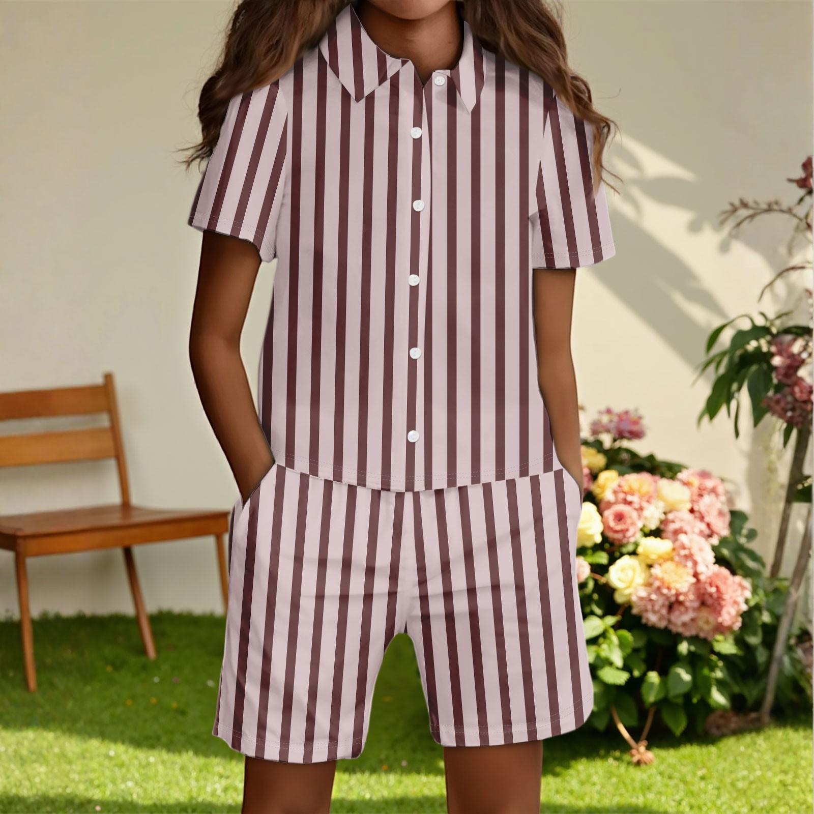 

Детская повседневная модная рубашка на пуговицах и шорты 160 винный