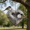 Bird Nesting House Metal Heart Birds Nesting Material Holder Hummingbird Nester Outdoor Bird Nest Box for Wild Birds To Collect Nesting Fibers