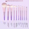 10 Pcs Purple Makeup Brush Set, Loose Powder Brush, Eye Shadow Brush, Full Set Of Beauty Tools Concealer Brush