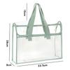 1 Large Capacity Portable Transparent Waterproof Handheld Folder, Expandable File Storage Bag, Pvc Self-Adhesive File Bag