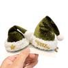 Christmas Santa Hat Hair Clips Mini Red Green Xmas Hairpins Festive Holiday Hair Accessories For Girls Christmas Party