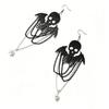 New Multiple Earrings Halloween Earrings Bat Skull Tassel Spider Web Earrings Party Ball Accessories