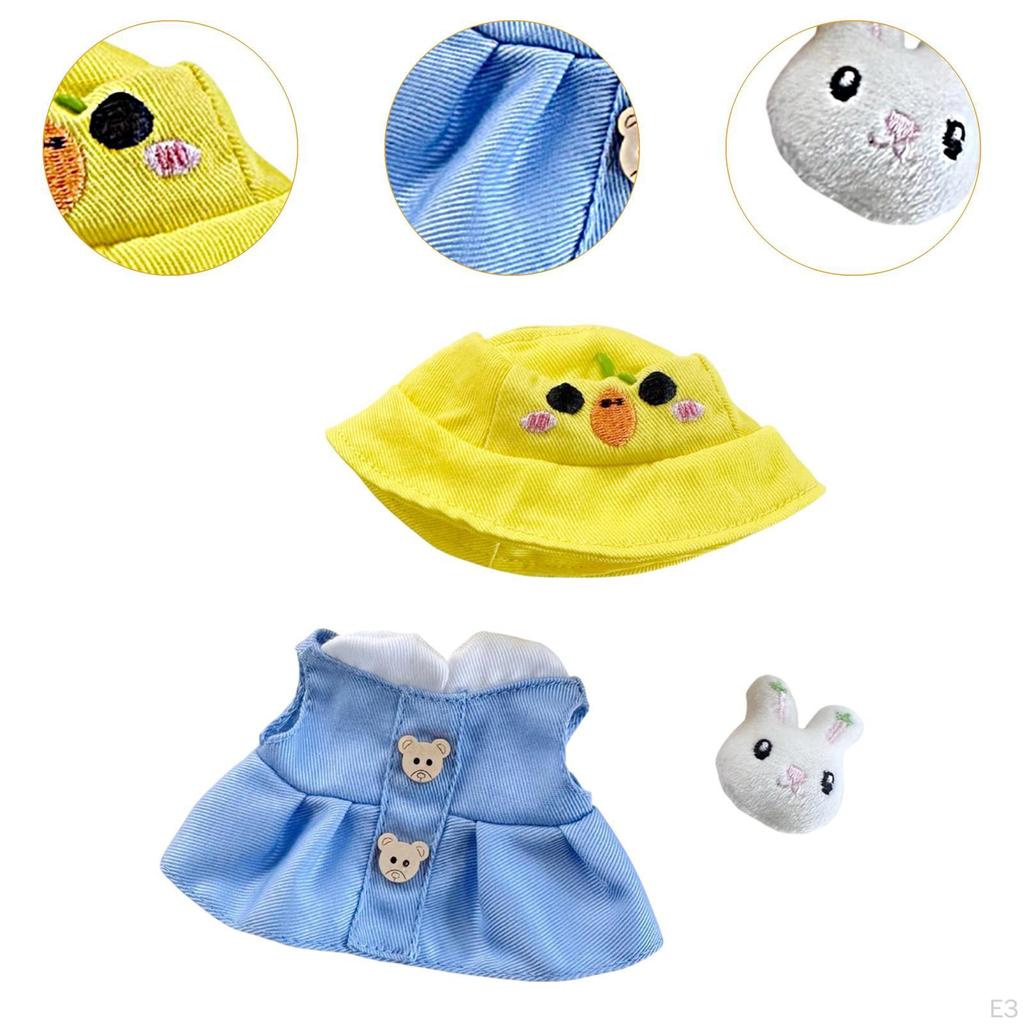 Set for 15/17cm Plush Doll, Educational Outfit Children