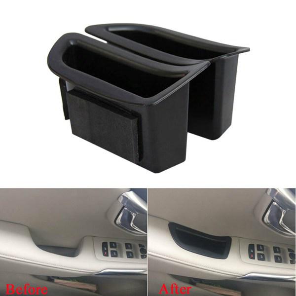 Volvo V40 Black ABS Door Armrest Storage Box (1 Pair)