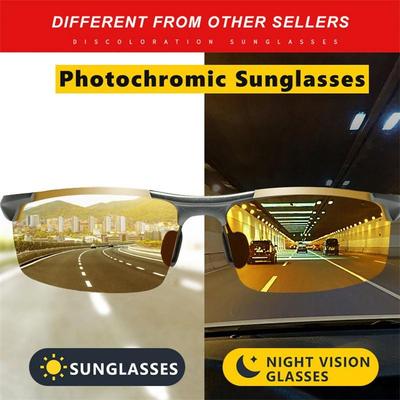 Beste Blendschutz Tag- und Nachtsicht Fahrbrille Herren Polarisierte Sonnenbrille Photochrome Fahrbrille