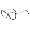 Retro Fashion Anti Blue Light Cat Eye Glasses Frame For Women  High Quality Clear Lens Reading Trending Eyeglassses
