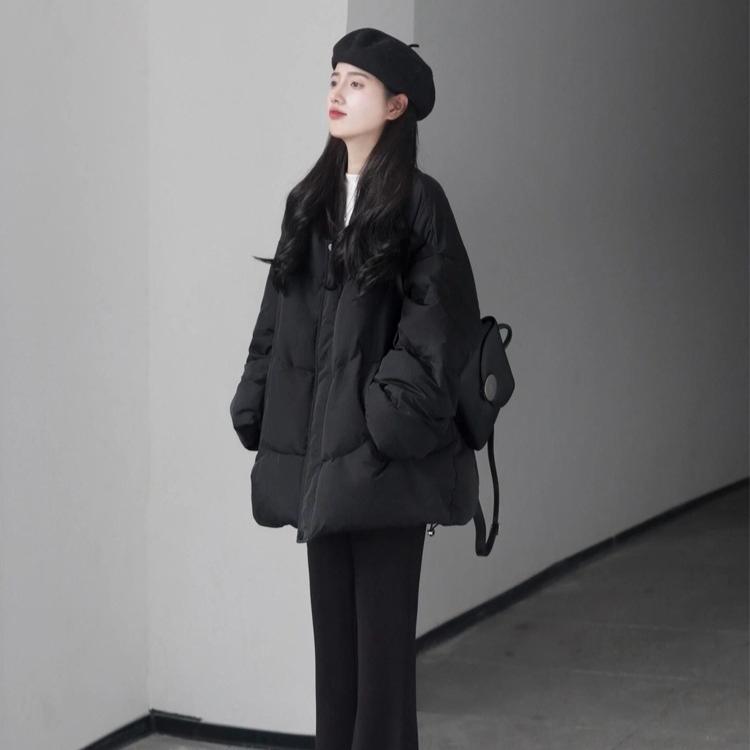 Damen Wintermode Kurze Warme Verdickte Baumwolljacke Lässiger Mantel