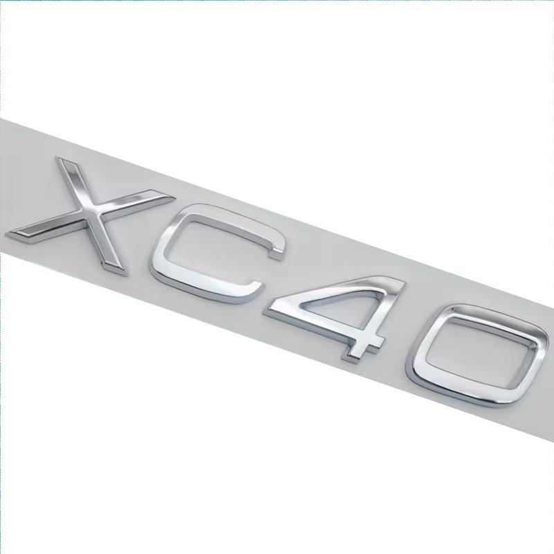 3D ABS Rear Trunk Letters Emblem For XC90 XC60 XC40 S90 S60 S40 AWD Car Styling Badge Chrome Black Sticker Accessories