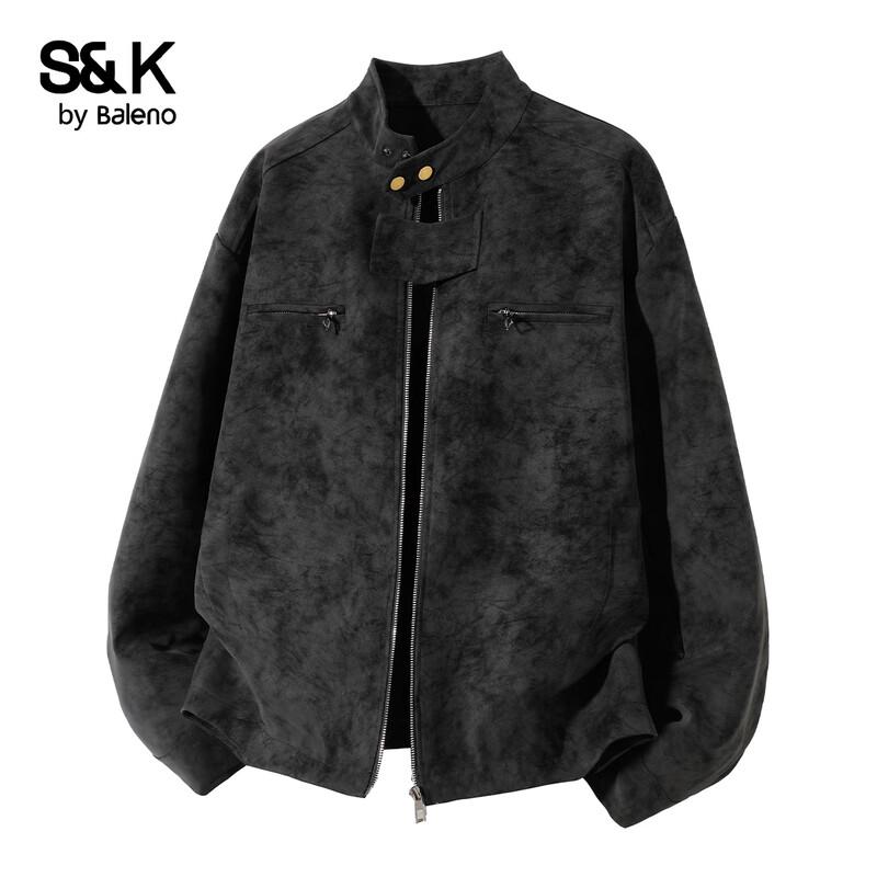 Мужская ретро-куртка из искусственной кожи Baleno S&K XL