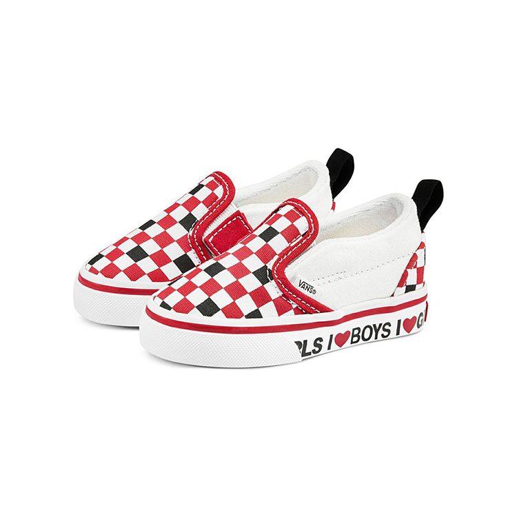 Vans Slip-On Classic V Toddler 'Checkerboard - I Heart' VN0A3488WKU