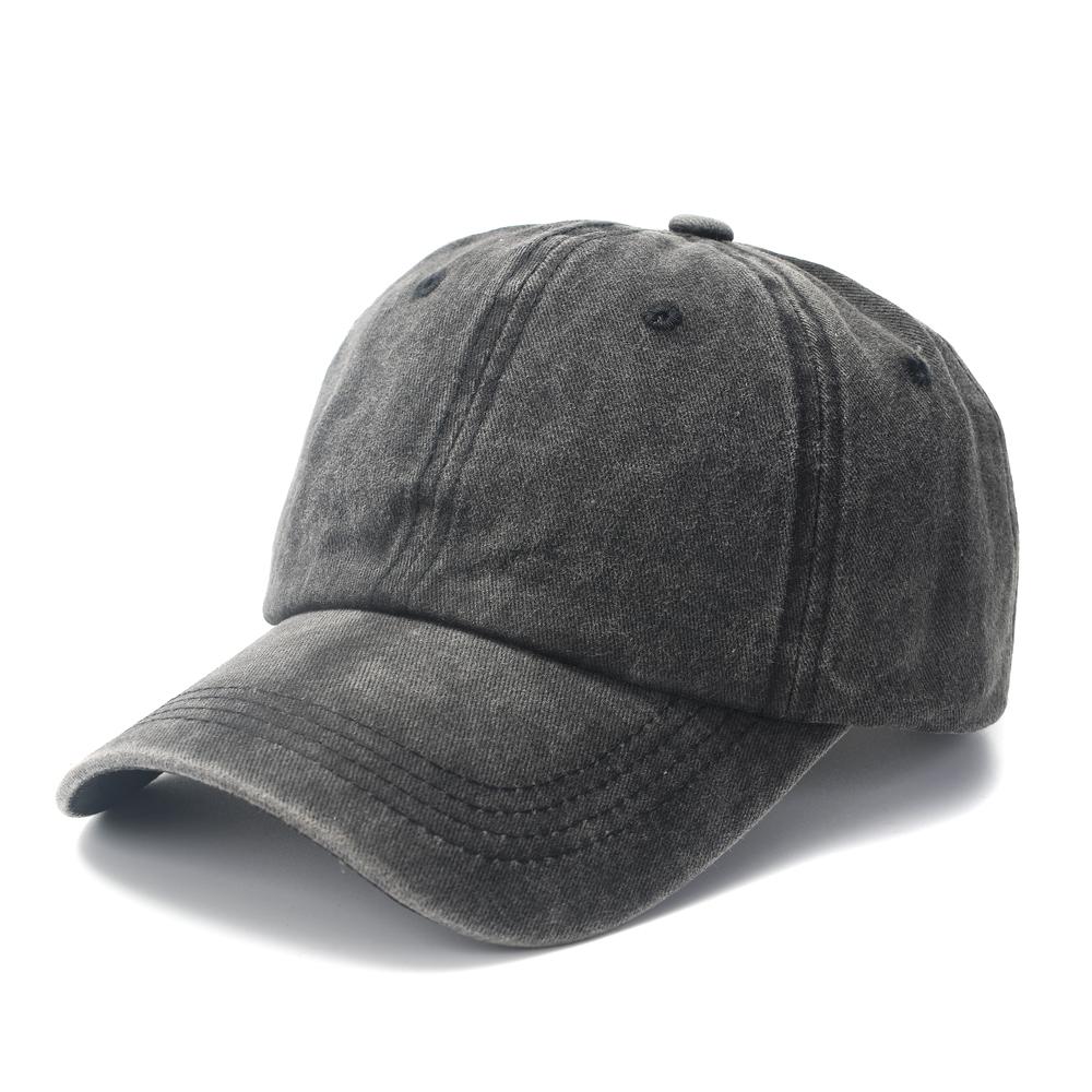Cotton Baseball Cap Washed Cloth Men Women Snapback Hat Vintage Hip Hop Fitted Caps Solid Color Dad Bone Casquette